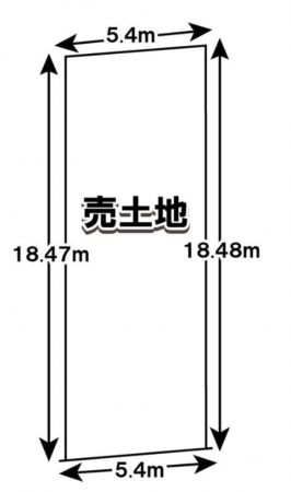 京都市伏見区久我本町、土地の間取り画像です