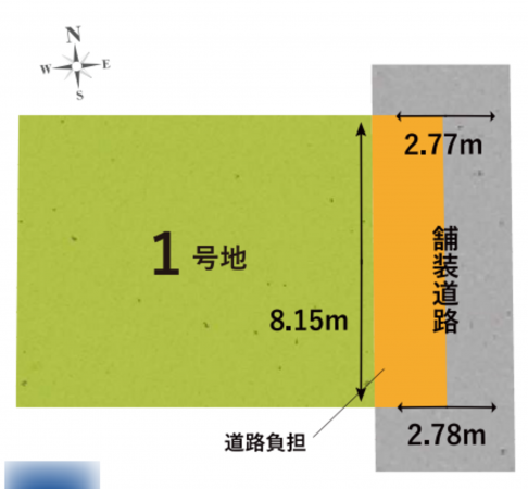 京都市伏見区向島庚申町、土地の間取り画像です