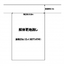 京都市伏見区向島二ノ丸町、土地の間取り画像です