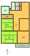 京都市南区西九条南田町、マンションの間取り画像です