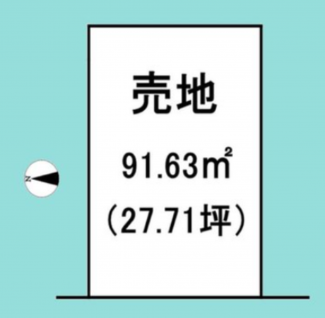 京都市伏見区深草加賀屋敷町、土地の間取り画像です