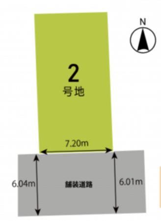 京都市伏見区醍醐新開、土地の間取り画像です