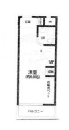 京都市南区唐橋平垣町、収益物件/マンションの間取り画像です