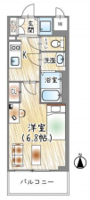 京都市南区八条寺内町、収益物件/マンションの間取り画像です