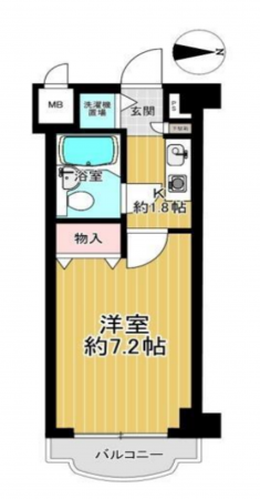 京都市伏見区深草フチ町、収益物件/マンションの間取り画像です