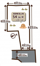 京都市伏見区桃山最上町、土地の間取り画像です
