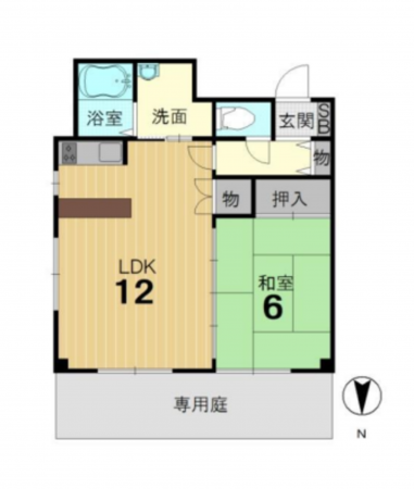 京都市南区上鳥羽苗代町、収益物件/マンションの間取り画像です