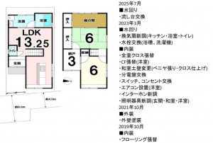 京都市伏見区淀樋爪町、収益物件/住宅の間取り画像です
