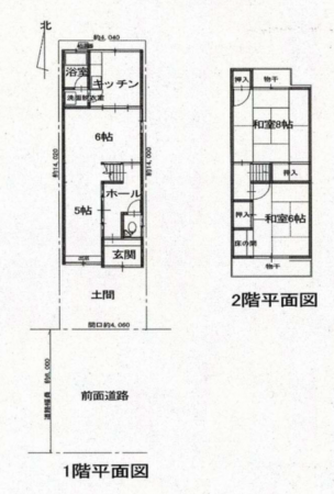 京都市南区吉祥院石原町、収益物件/住宅の間取り画像です