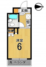 京都市伏見区深草西浦町、収益物件/マンションの間取り画像です