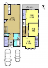 京都市伏見区日野田頬町、中古一戸建ての間取り画像です