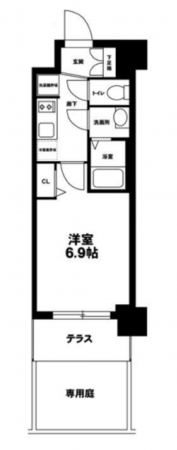 京都市南区東九条西河辺町、収益物件/マンションの間取り画像です