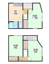京都市伏見区深草仙石屋敷町、中古一戸建ての間取り画像です