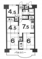 京都市伏見区向島二ノ丸町、収益物件/マンションの間取り画像です