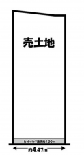 京都市伏見区深草藤森町、土地の間取り画像です