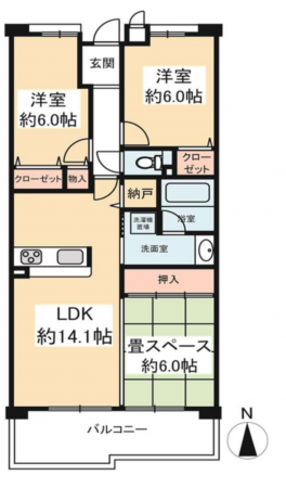 京都市南区上鳥羽勧進橋町、収益物件/マンションの間取り画像です