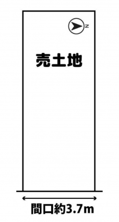京都市伏見区竹田久保町、土地の間取り画像です