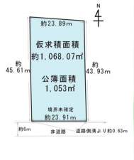 京都市南区久世大薮町、土地の間取り画像です