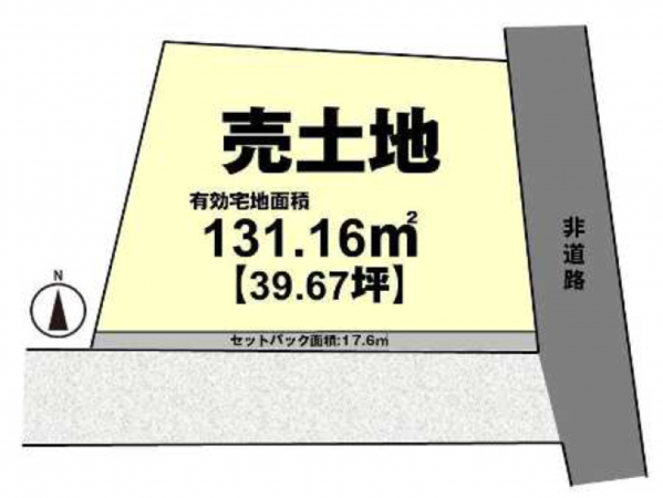 京都市伏見区久我石原町、土地の間取り画像です
