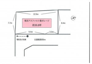 京都市伏見区醍醐構口町、土地の間取り画像です