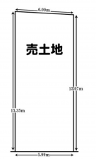 京都市伏見区深草大亀谷大山町、土地の間取り画像です