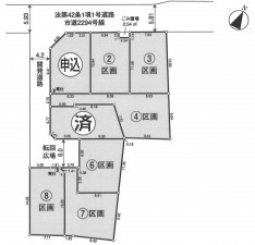 朝霞市田島、土地の間取り画像です