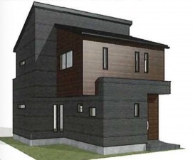 朝霞市宮戸、新築一戸建ての完成予想図（外観）画像です