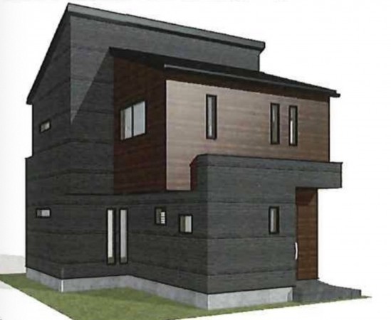 朝霞市宮戸、新築一戸建ての完成予想図（外観）画像です