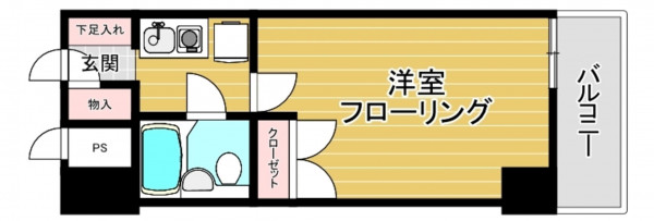 朝霞市宮戸、マンションの間取り画像です