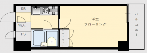 朝霞市宮戸、マンションの間取り画像です