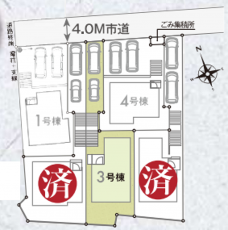 朝霞市根岸台、新築一戸建ての画像です
