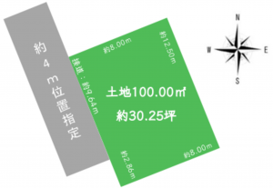 朝霞市田島、土地の間取り画像です