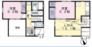 朝霞市宮戸、中古一戸建ての間取り画像です