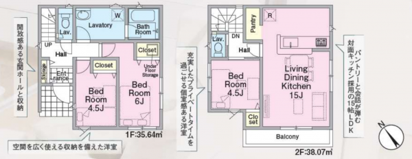 朝霞市宮戸、新築一戸建ての間取り画像です