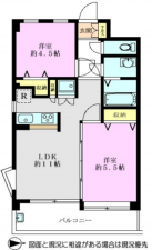 朝霞市浜崎、マンションの間取り画像です