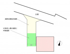 朝霞市根岸台、土地の間取り画像です