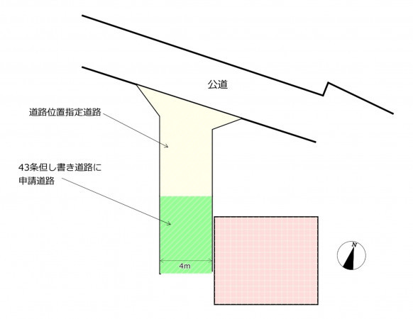 朝霞市根岸台、土地の間取り画像です