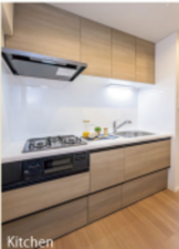 朝霞市膝折町、マンションのキッチン画像です