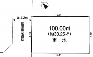 朝霞市宮戸、土地の間取り画像です