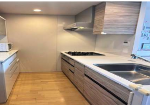 朝霞市根岸台、マンションのキッチン画像です