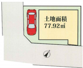 朝霞市根岸台、土地の間取り画像です
