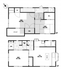 朝霞市宮戸、中古一戸建ての間取り画像です