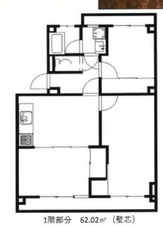 朝霞市根岸台、マンションの間取り画像です