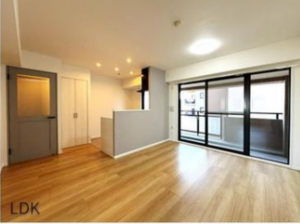 朝霞市本町、マンションの居間画像です