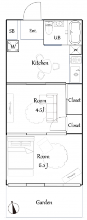 朝霞市本町、マンションの間取り画像です