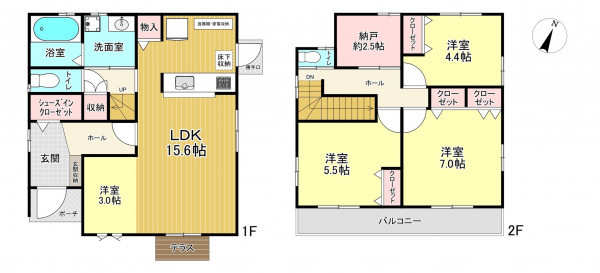 朝霞市宮戸、中古一戸建ての間取り画像です
