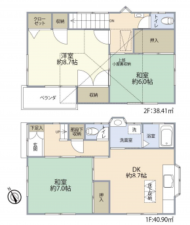 朝霞市宮戸、中古一戸建ての間取り画像です