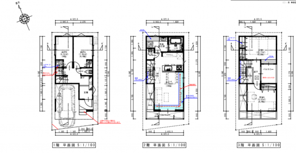 朝霞市三原、新築一戸建ての間取り画像です