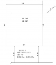 朝霞市本町、土地の間取り画像です