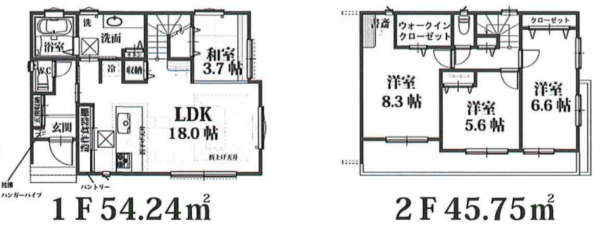 朝霞市田島、新築一戸建ての間取り画像です